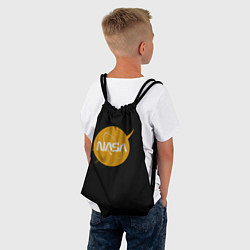 Рюкзак-мешок NASA yellow logo, цвет: 3D-принт — фото 2