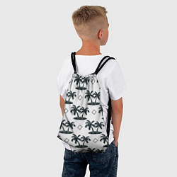 Рюкзак-мешок Пальма и ромб, цвет: 3D-принт — фото 2