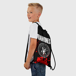 Рюкзак-мешок Ramones краски метал группа, цвет: 3D-принт — фото 2