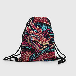 Рюкзак-мешок Татуха японского дракона - ирезуми, цвет: 3D-принт