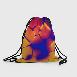 Мешок для обуви Плиты разломы сепия негатив