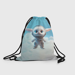 Рюкзак-мешок Кролик в облаках, цвет: 3D-принт