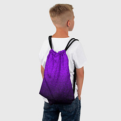 Рюкзак-мешок Насыщенный сиреневый текстура градиент, цвет: 3D-принт — фото 2