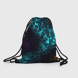 Рюкзак-мешок Кислотная яркая абстракция в камуфляжном стиле раз, цвет: 3D-принт