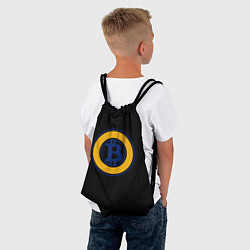 Рюкзак-мешок Биткоин лого криптовалюта, цвет: 3D-принт — фото 2