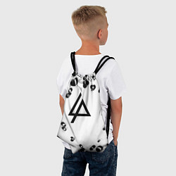 Рюкзак-мешок Linkin park краски текстура, цвет: 3D-принт — фото 2