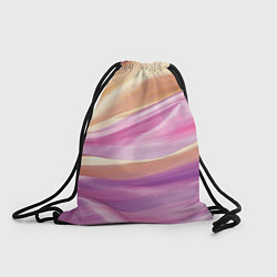 Рюкзак-мешок Нежный розовый и желтый, цвет: 3D-принт