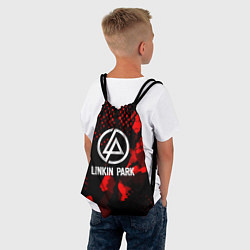 Рюкзак-мешок Linkin park краски текстуры, цвет: 3D-принт — фото 2