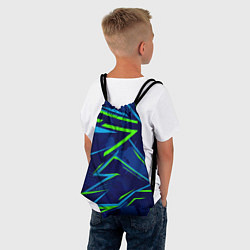 Рюкзак-мешок Графические зигзаги, цвет: 3D-принт — фото 2