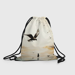 Рюкзак-мешок Свобода и тишина, цвет: 3D-принт