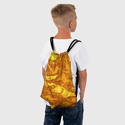 Рюкзак-мешок Абстракция жидкое золото, цвет: 3D-принт — фото 2