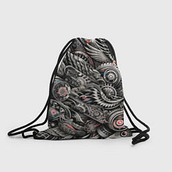 Рюкзак-мешок Тату - нейросеть, цвет: 3D-принт