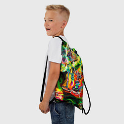 Рюкзак-мешок Хамелеон и стихии, цвет: 3D-принт — фото 2