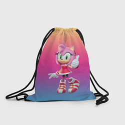 Рюкзак-мешок Соник Эми Роуз, цвет: 3D-принт