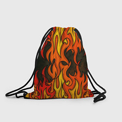 Рюкзак-мешок Языки пламени арт, цвет: 3D-принт