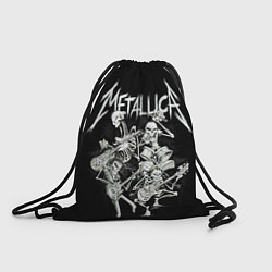 Рюкзак-мешок Металлика - скелеты, цвет: 3D-принт