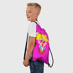 Рюкзак-мешок Банни Цукино - Сейлор мун парная, цвет: 3D-принт — фото 2