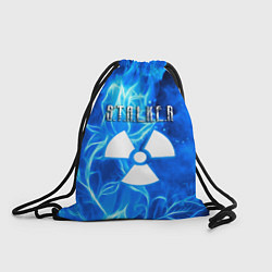 Рюкзак-мешок Stalker голубой огонь припяти, цвет: 3D-принт