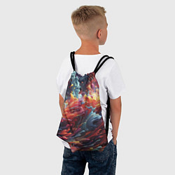 Рюкзак-мешок Многоцветный дым, цвет: 3D-принт — фото 2