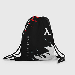 Рюкзак-мешок Half life текстура огонь, цвет: 3D-принт