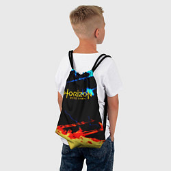 Рюкзак-мешок Horizon zero dawn огонь и лёд, цвет: 3D-принт — фото 2
