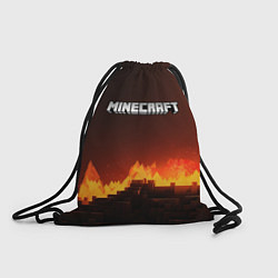 Рюкзак-мешок Minecraft огненная стена, цвет: 3D-принт