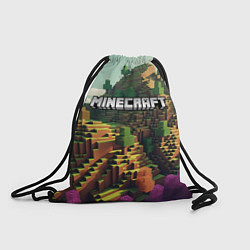 Рюкзак-мешок Minecraft logo карты, цвет: 3D-принт