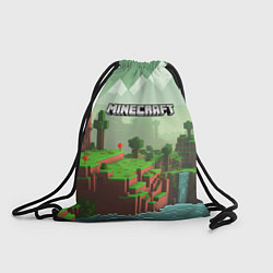 Рюкзак-мешок Minecraft logo квадратный мир игры, цвет: 3D-принт