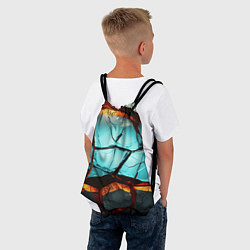 Рюкзак-мешок Абстрактные камни разломленные, цвет: 3D-принт — фото 2