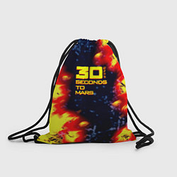 Рюкзак-мешок Thirty Seconds to Mars огненное лого, цвет: 3D-принт