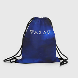 Рюкзак-мешок Ведьмак лого космос, цвет: 3D-принт
