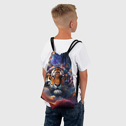 Рюкзак-мешок Космический лев, цвет: 3D-принт — фото 2