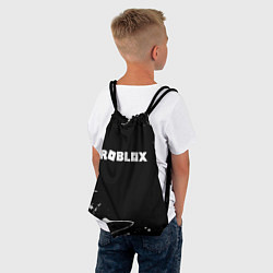 Рюкзак-мешок Roblox текстура краски белые, цвет: 3D-принт — фото 2