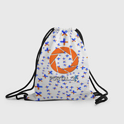 Рюкзак-мешок Portal logo pattern steel, цвет: 3D-принт