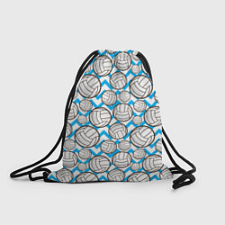 Рюкзак-мешок Мячи волейбольные паттерн, цвет: 3D-принт