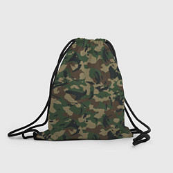 Рюкзак-мешок Классический лесной камуфляж, цвет: 3D-принт