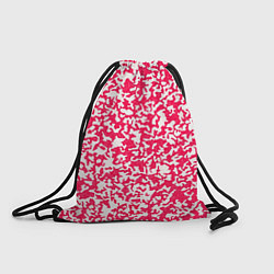 Рюкзак-мешок Пятнистый бело-розовый, цвет: 3D-принт