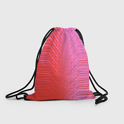 Рюкзак-мешок Красные градиентные линии, цвет: 3D-принт
