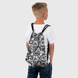 Рюкзак-мешок Пиксельный камуфляж серого цвета, цвет: 3D-принт — фото 2