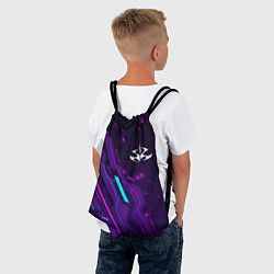 Рюкзак-мешок Hitman neon gaming, цвет: 3D-принт — фото 2