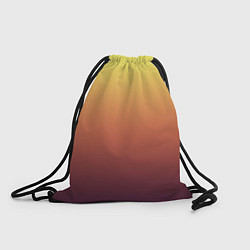 Рюкзак-мешок Градиент приглушённый жёлто-бордовый, цвет: 3D-принт
