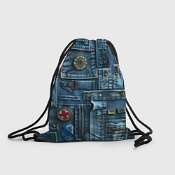 Рюкзак-мешок Джинсы для медработников, цвет: 3D-принт