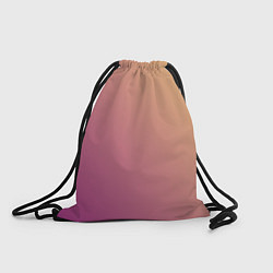 Рюкзак-мешок Градиент желтый малиновый по диагонали, цвет: 3D-принт