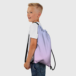 Рюкзак-мешок Градиент лавандовый, цвет: 3D-принт — фото 2