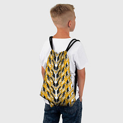 Рюкзак-мешок Жёлтая техно броня, цвет: 3D-принт — фото 2