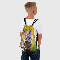 Рюкзак-мешок Крик бегущего зайца, цвет: 3D-принт — фото 2