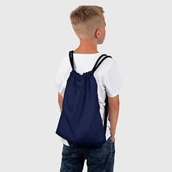 Рюкзак-мешок Тёмно-синий волнистые линии, цвет: 3D-принт — фото 2