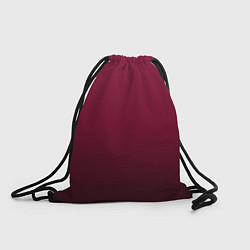 Рюкзак-мешок Градиент тёмный вишнёвый, цвет: 3D-принт