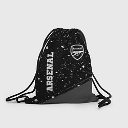 Рюкзак-мешок Arsenal sport на темном фоне вертикально, цвет: 3D-принт