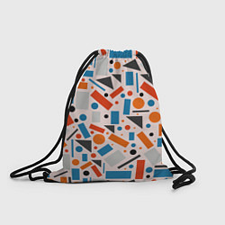 Рюкзак-мешок Прямоугольники и круги, цвет: 3D-принт